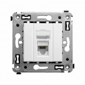 DKC Avanti Белое облако Розетка RJ-45 5e одинарная