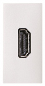 Zenit Альпийский белый Механизм HDMI разъёма, тип А, с HDMI разъёмом мама на тыльной стороне, 1-модульный N2155.7BL 2CLA215570N1101