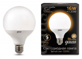 Лампа светодиодная Gauss LED G95 E27 16Вт 3000K 105102116