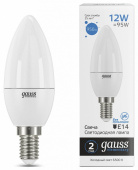 Лампа светодиодная Gauss Elementary E14 12Вт 6500K 33132