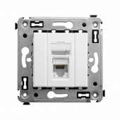 DKC Avanti Белое облако Компьютерная розетка RJ-45 один  категория  6А