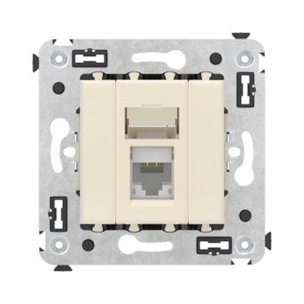 DKC Avanti Ванильная дымка Компьютерная розетка RJ-45 один  категория  6А