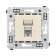 DKC Avanti Ванильная дымка Компьютерная розетка RJ-45 один  категория  6А