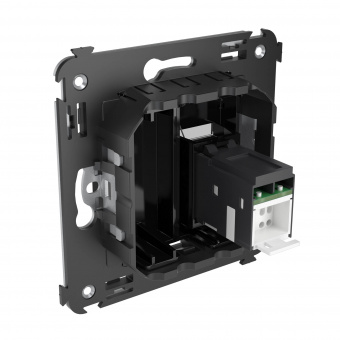 DKC Avanti Черный квадрат Компьютерная розетка RJ-45 один  категория 5e
