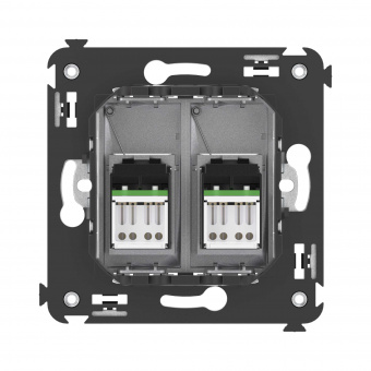 DKC Avanti Закаленная сталь Компьютерная розетка RJ-45 двойная  категория  6А
