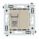 DKC Avanti Ванильная дымка Компьютерная розетка RJ-45 один  категория  6