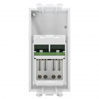 DKC Avanti Белое облако Компьютерная розетка RJ-45  категория 6А 1 модуль