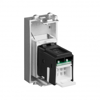 DKC Avanti Закаленная сталь Компьютерная розетка RJ-45  категория 6А 1 модуль
