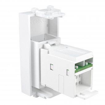 DKC Avanti Белое облако Компьютерная розетка RJ-45  категория 6А 1 модуль