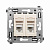 DKC Avanti Ванильная дымка Компьютерная розетка RJ-45 двойная  категория 6