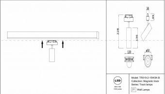 Светильник на штанге Maytoni Track lamps TR019-2-10W3K-B