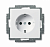 ABB Basic 55 Белый Розетка с/з 16А 250В, 2011-0-6155 2CKA002011A6155