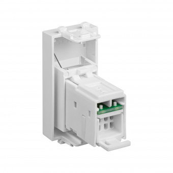 DKC Avanti Белое облако Компьютерная розетка RJ-45  категория 6А 1 модуль