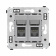 DKC Avanti Закаленная сталь Компьютерная розетка RJ-45 двойная категория 6А DKC Avanti Закаленная сталь Компьютерная розетка RJ-45 двойная категория 6А