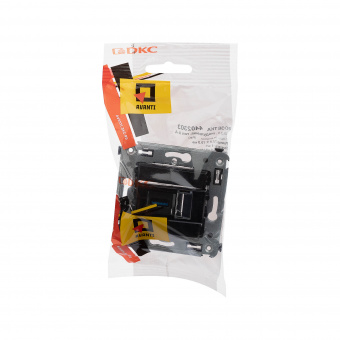 DKC Avanti Черный квадрат Розетка одинарная тип А-А USB 3.0