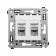 DKC Avanti Белое облако Розетка RJ-45 5e двойная экранированная DKC Avanti Белое облако Розетка RJ-45 5e двойная экранированная