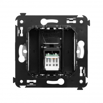 DKC Avanti Черный квадрат Компьютерная розетка RJ-45 один  категория  6