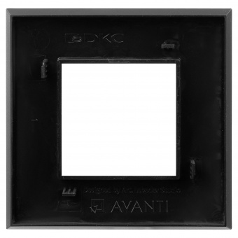DKC Avanti Черный матовый Рамка 2 модуля