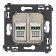 DKC Avanti Ванильная дымка Компьютерная розетка RJ-45 двойная категория 6 DKC Avanti Ванильная дымка Компьютерная розетка RJ-45 двойная категория 6