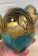 Яйцо интерьерное на подставке Климт "Юдифь" 20см