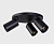 Светильник потолочный ITALLINE DANNY R3 black