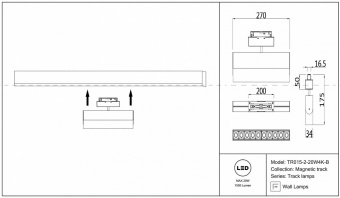 Светильник на штанге Maytoni Track lamps TR015-2-20W4K-B