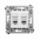 DKC Avanti Белое облако Компьютерная розетка RJ-45 двойная категория 6 DKC Avanti Белое облако Компьютерная розетка RJ-45 двойная категория 6