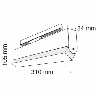 Накладной светильник Maytoni Track lamps TR013-2-20W4K-B