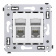 DKC Avanti Белое облако Компьютерная розетка RJ-45 двойная категория 6 DKC Avanti Белое облако Компьютерная розетка RJ-45 двойная категория 6