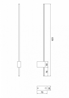 Бра Maytoni Pars C070WL-L6GB3K