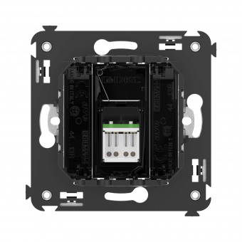 DKC Avanti Черный квадрат Компьютерная розетка RJ-45 один  категория  6А