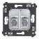 DKC Avanti Белое облако Розетка RJ-45 5e двойная экранированная DKC Avanti Белое облако Розетка RJ-45 5e двойная экранированная