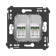 DKC Avanti Белое облако Компьютерная розетка RJ-45 двойная  категория  6А