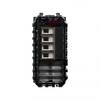 DKC Avanti Черный квадрат Диммер кнопочный для LED ламп 1 модуль