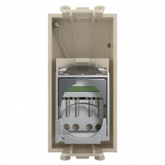 DKC Avanti Ванильная дымка Компьютерная розетка RJ-45  категория 6 экранированная 1 модуль