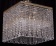 Потолочный светильник Sferon 061-PT40X40-G-AF01, золото, хрусталь Asfour
