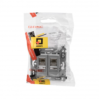 DKC Avanti Закаленная сталь Компьютерная розетка RJ-45 двойная  категория  6 экранированная