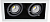 Светильник встраиваемый ITALLINE DL 3015 white/black