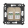 DKC Avanti Ванильная дымка Компьютерная розетка RJ-45 двойная категория 6А DKC Avanti Ванильная дымка Компьютерная розетка RJ-45 двойная категория 6А