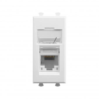 DKC Avanti Белое облако Компьютерная розетка RJ-45 категория 6 1модуль