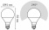 Лампа светодиодная Gauss LED Elementary Globe E14 10Вт 3000K 53110 Лампа светодиодная Gauss LED Elementary Globe E14 10Вт 3000K 53110