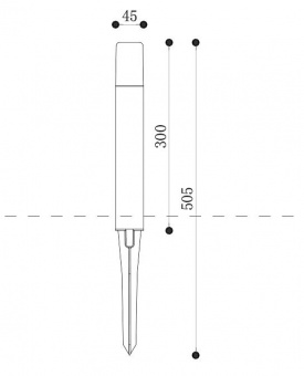 Наземный низкий светильник Maytoni Talpa O416FL-L3B3K1
