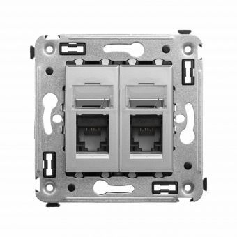 DKC Avanti Закаленная сталь Компьютерная розетка RJ-45 двойная  категория 6