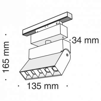 Светильник на штанге Maytoni Track lamps TR015-2-10W3K-B