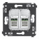DKC Avanti Белое облако Компьютерная розетка RJ-45 двойная категория 6 DKC Avanti Белое облако Компьютерная розетка RJ-45 двойная категория 6