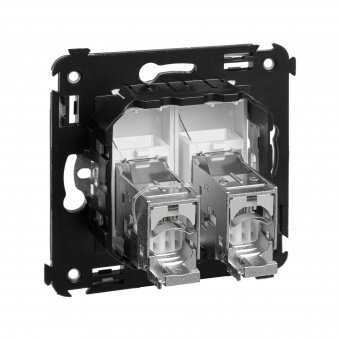DKC Avanti Белое облако Розетка RJ-45 5e двойная экранированная