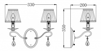 Бра Maytoni Brionia ARM172-02-G
