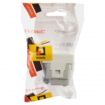 DKC Avanti Белый Розетка 2P+E со шторками IP41