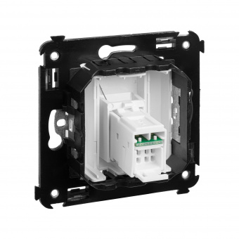DKC Avanti Белое облако Розетка RJ-45 5e одинарная
