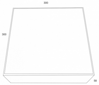 Накладной светильник Maytoni Zon C067CL-L40B4K